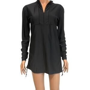 Sailbee large convertible ruched swim shirt dress SW 3144